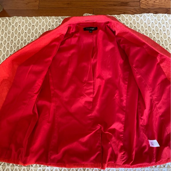TALBOTS Coral/Red Lightweight Business Career Blazer | Size 4 - Picture 10 of 11